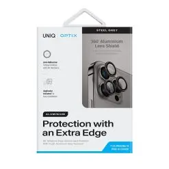 UNIQ OPTIX CAMERA LENS IPHONE 15 PRO | STEEL GREY